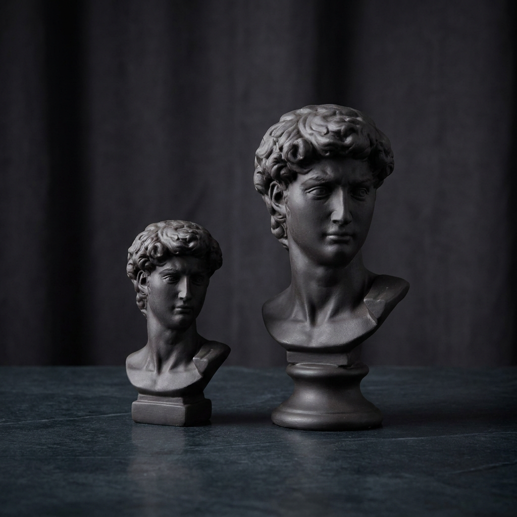 Ikon collection by Saikou: handmade Indian busts, hand-painted in Ahmedabad